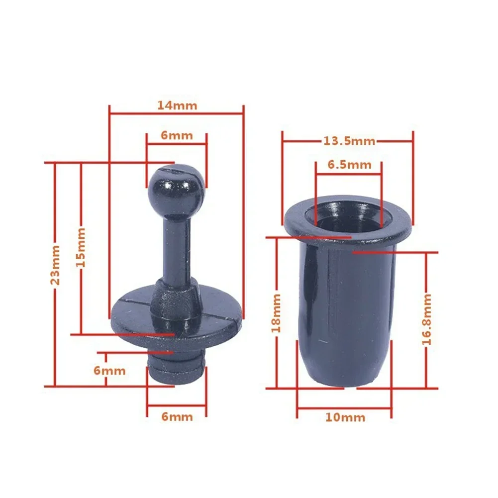 Speaker Grill Peg and Snap Button Kit - 10 Pairs