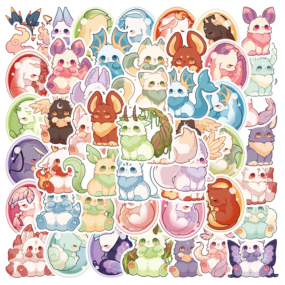 

50PCS Original Anime Creature Doodle Stickers For Car Motorcycle Phone Guitar Skateboards Laptop Luggage Decorate Designer Decal