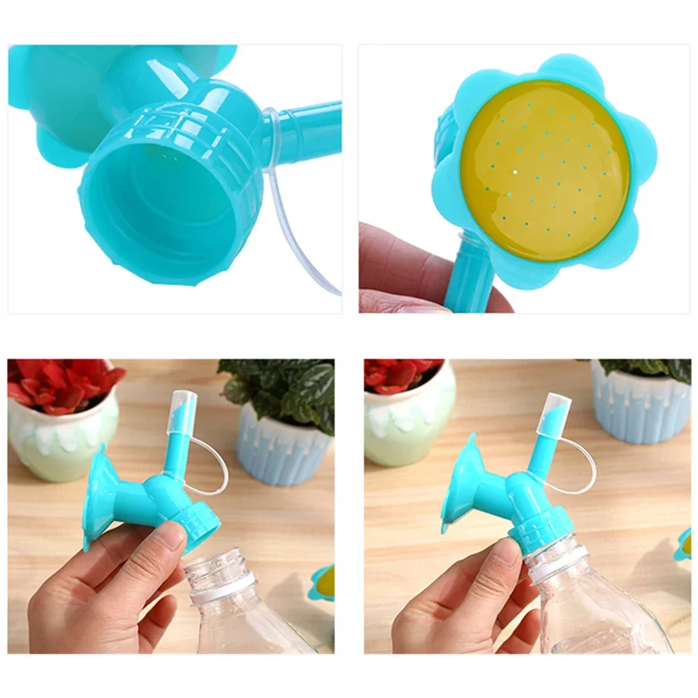 Dual Head Mini Watering Can Plastic Plant Bottle Watering Spout Small Can for Indoor Plants Garden Accessories Sprinkle watering can