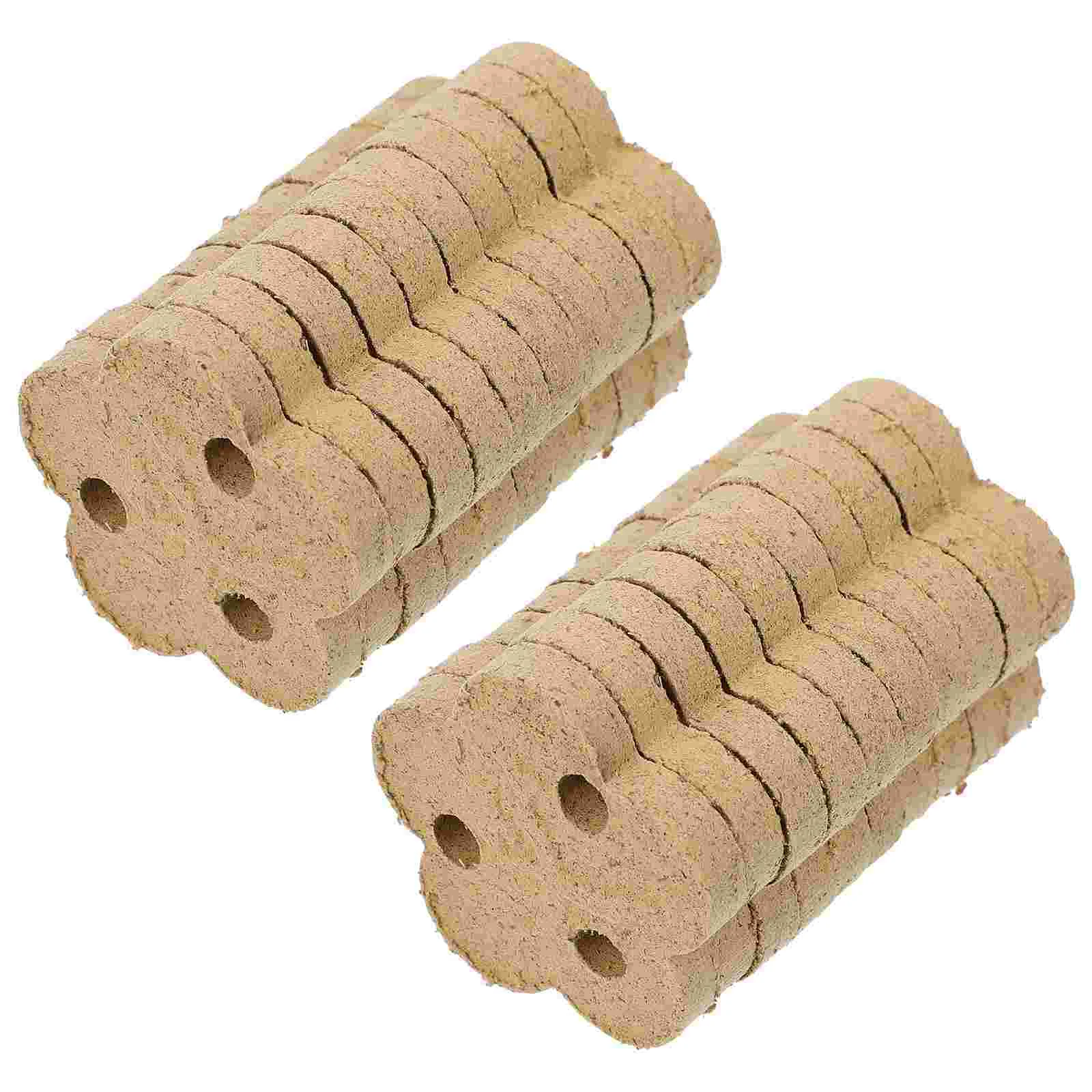Moxa Cake 20 Pcs Flower Shaped Mugwort Cakes Chinese Moxibustion Pads Massage Tools Relaxation Accessories Herbal Blocks Warm