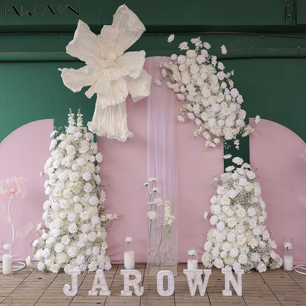 Blanc) 6pcs Bouquet De Fleurs Artificis De Souffle De Bébé Toucher Réaliste Pour La Fête De