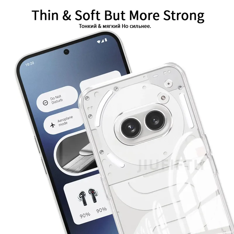 Clear Shockproof Silicone Phone Case - Fashionable Protective Back Cover