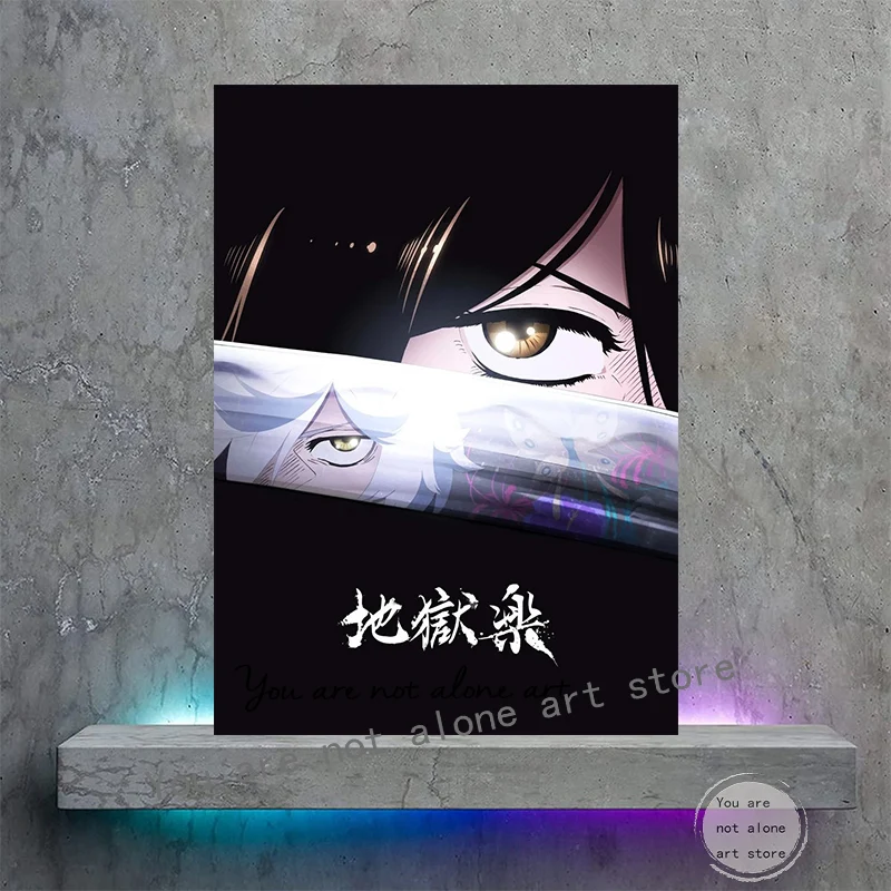 Hell's Paradise Jigokuraku Anime Posters Japanese Manga Canvas Prints Room  Decor Posters Wall Art Paintings Canvas Wall Decor Home Decor Living Room