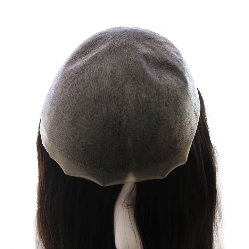 Women Toupee Full PU V Loop Injection Human Hair Wigs Indian Hair Extension Hairpiece System Brown Topper Natural Color 613 human hair topper