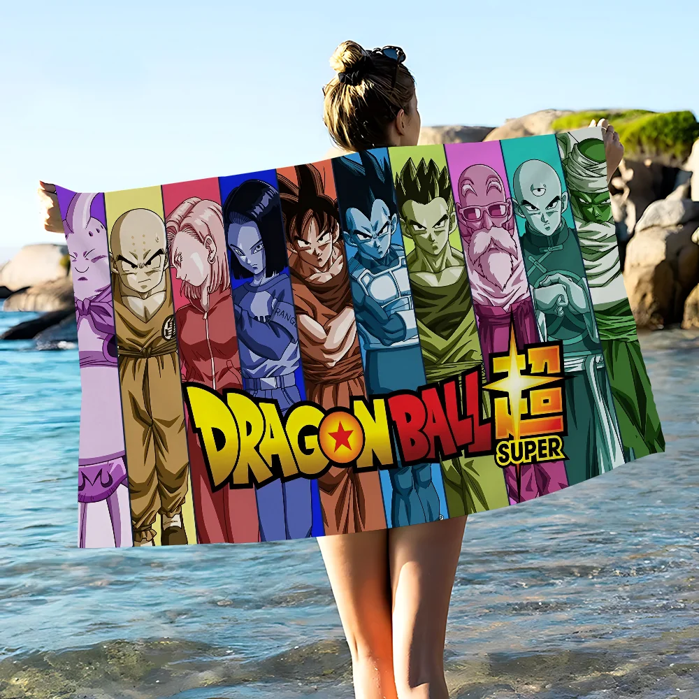 Anime D-Dragon B-BallS Beach Towel Colorful Bath Towels for Girl Microfiber Quick Dry Custom Sand Free Beach Yoga Spa Gym Pool 4