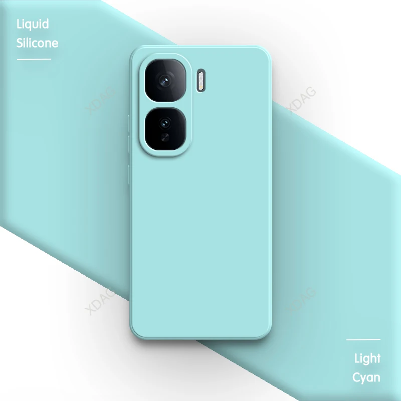 High-Quality Classic Soft Square Liquid Silicone Fashion Phone Case