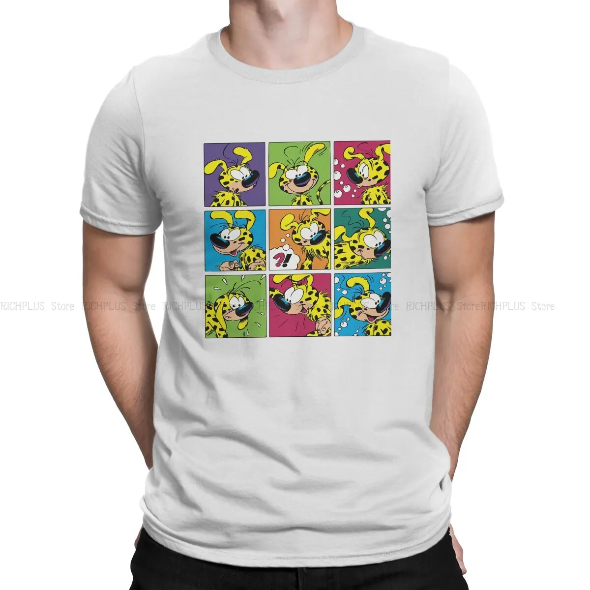 T-shirt Marsupilami Haiiro Homme Blanc Taille M – Hello Cutie Coton