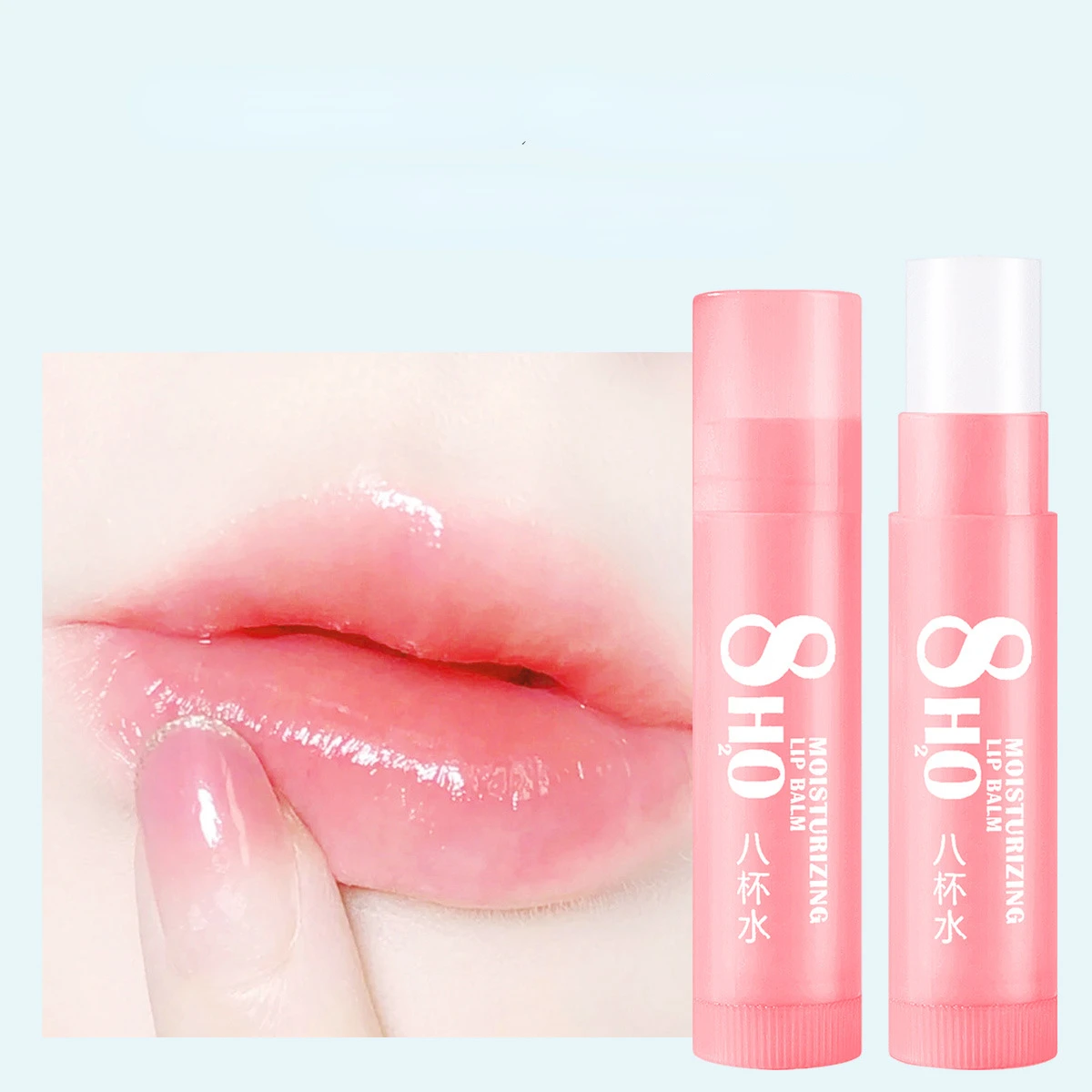 Eight Cups Water Lipstick Moisturizing Colorless Anti Cracking Fade Lip Lines Lip Color Remove Dead Skin Lip Balm Free Shipping glass cosmetics storage box luxury high end dresser skin care products perfume lipstick shelf transparent dustproof makeup box