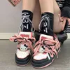 Sanrio Hello Kitty New Thick Soled Casual Shoes Korean Version Trend Versatile Board Shoes Y2k Sweet Cool Girl Dopamine Sneakers 3