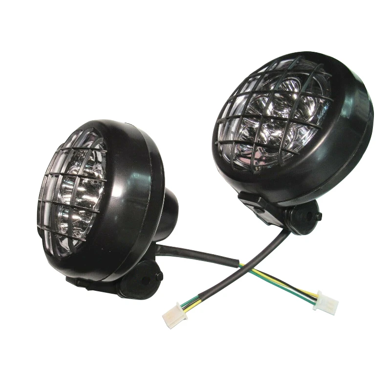 Led 2 X Headlights For Yamaha Banshee 19872006 Lens Bulbs Grills