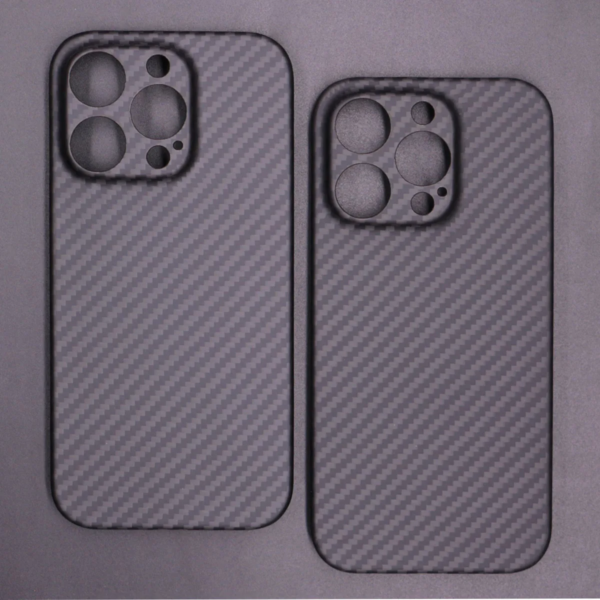 Ultra-Thin Carbon Fiber Case with Fine Hole Camera Protection