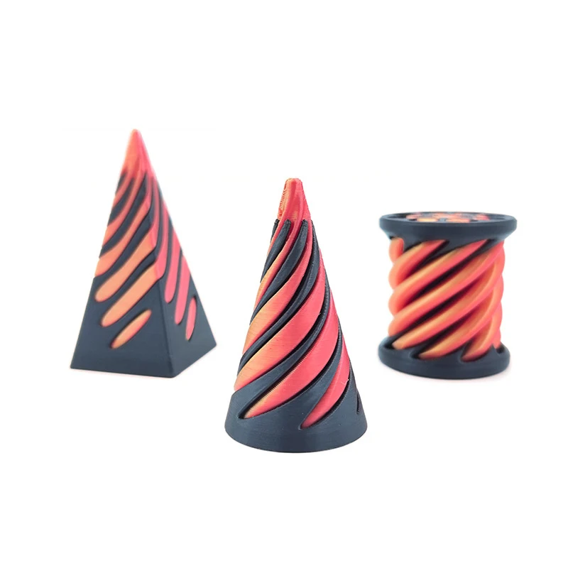 Impossible Pyramid Passthrough Sculpture 3d Printed  2024 Helix Screw Fidget Toy Spiral Cone Decompression Decorative Ornaments