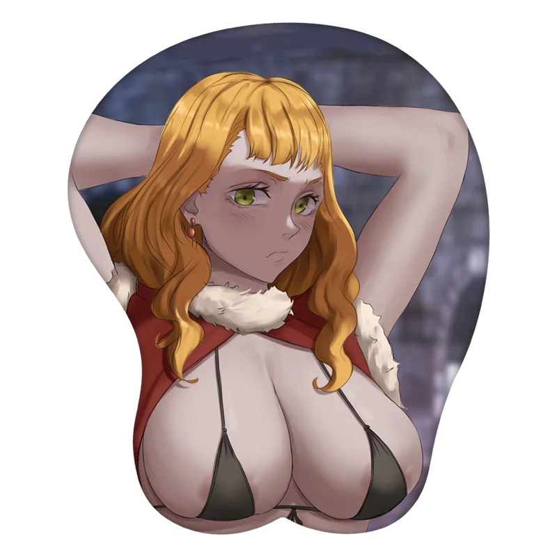 

3D Mouse Pad Mimosa Vermillion Anime Wrist Rest Desk MousePad Mat Gamer Accessory