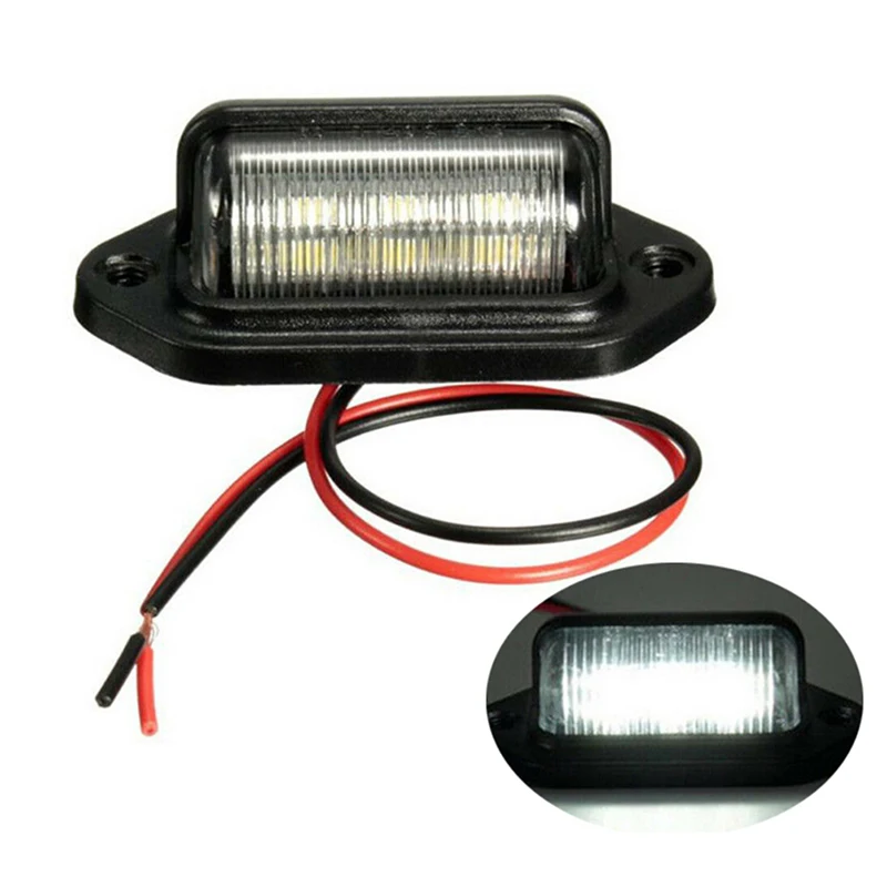 

1PCS High Quality Waterproof IP65 License Plate Light Car Truck Trailer Step Lamp License Plate Light Car Accessories