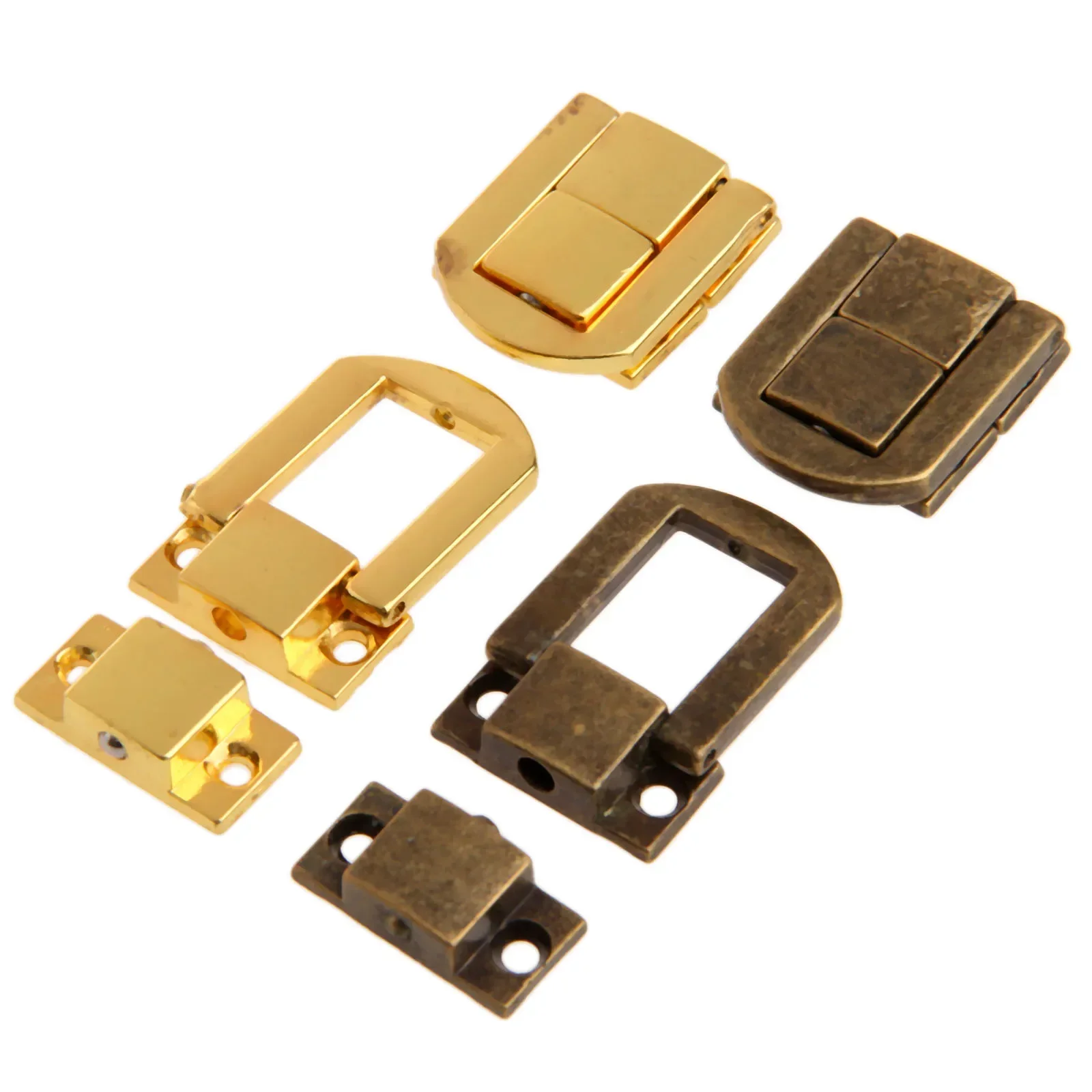 1PC 25*20mm Box Hasps Metal Lock Catch Latches for Jewelry Chest Box Suitcase Buckle Clasp Hardware Accessories