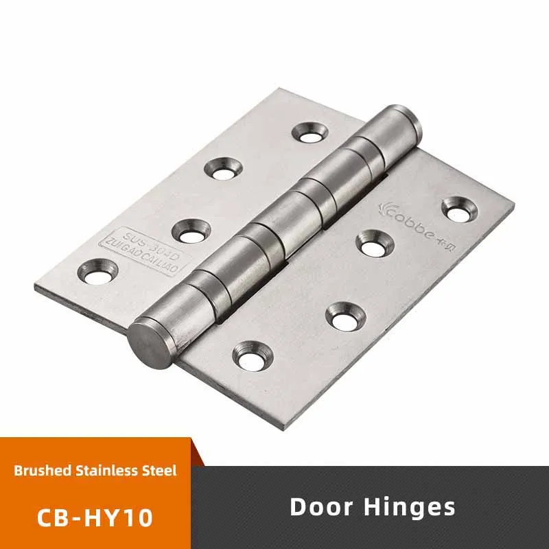 Stainless Steel Door Mute Hinge Wooden Door Hinge Solid Hinges Doors Hardware Brush Steel Gold Green Bronze Ivory White Option