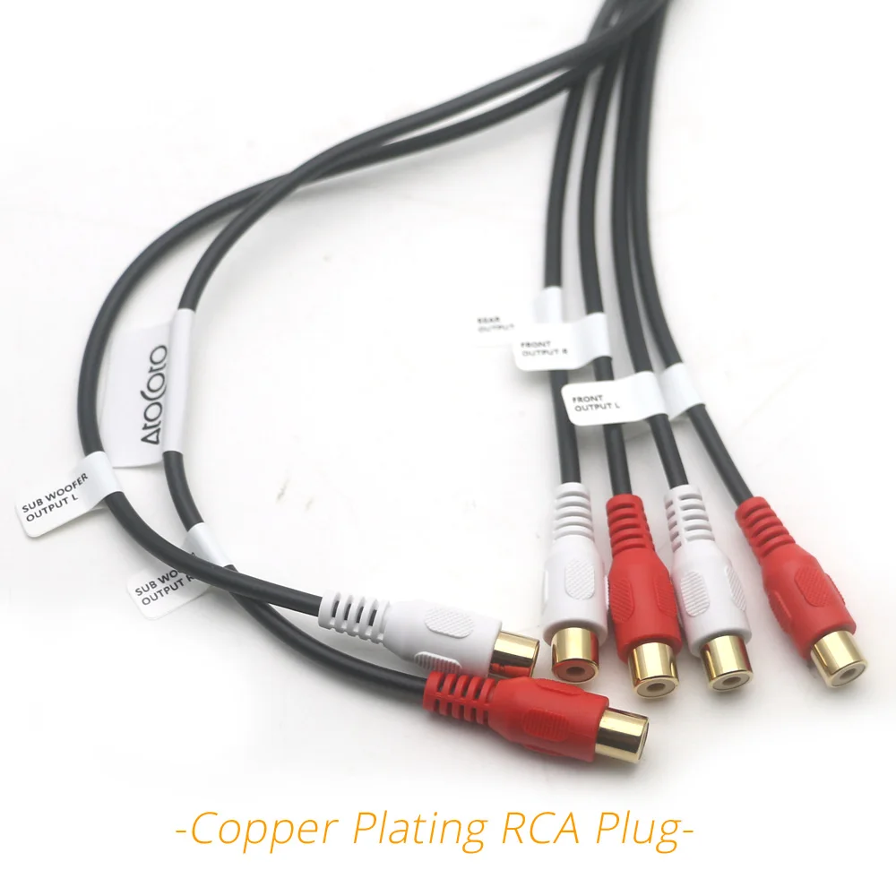 Pioneer carrozzeria ウーファー RCA接続 カーラジオオーディオステレオ、フロント、リアサブ、サブ