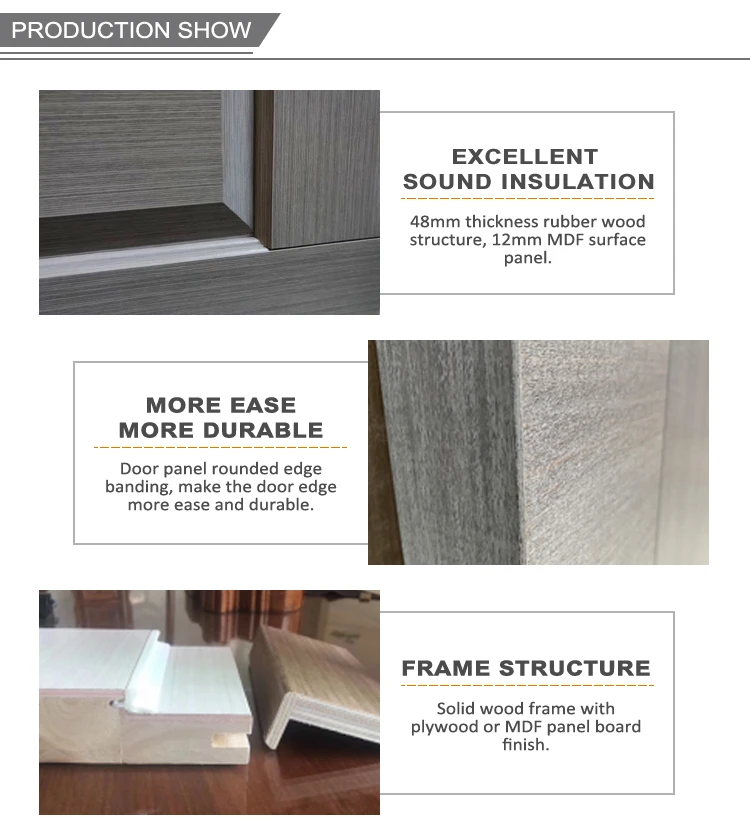 Modern house exterior wooden door entrance door design for villa 4