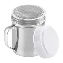 Stainless Steel Fine Mesh Shaker with Handle (Silver)