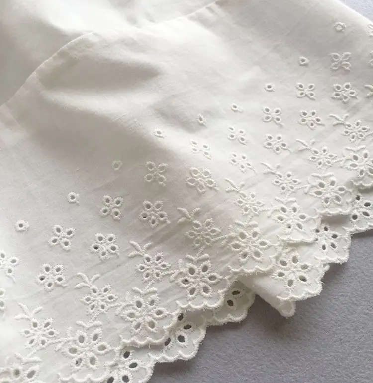 100% Cotton Slip Dress for Women Basic Half-length Underskirt Lace Embroidery Half Slip Loose Lining Single Layer Petticoat