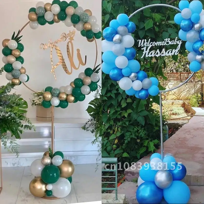 

Round Ring Balloon Arch Stand for Wedding Kids Birthday Party Decoration Balloons Hoop Holder Baby Shower Favors Christmas Decor