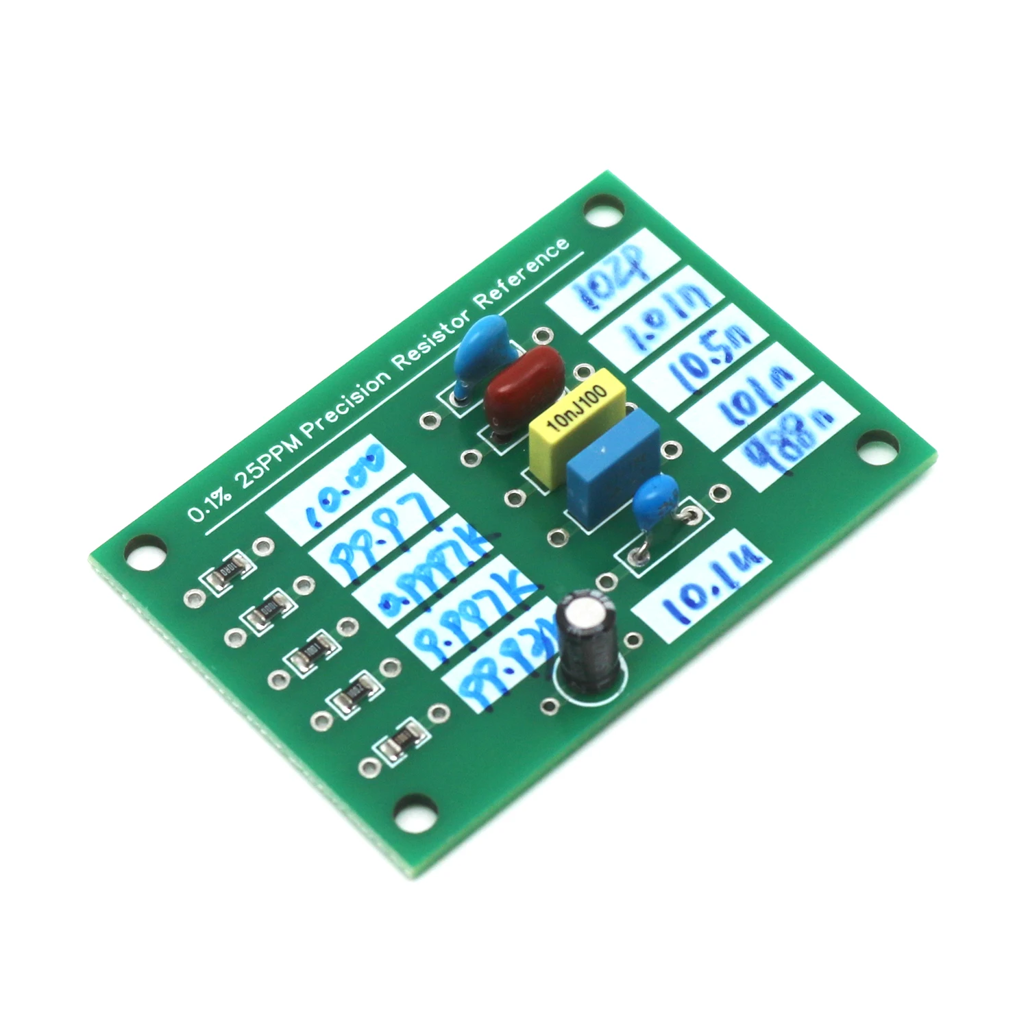 0.1% 25PPM Precision Resistan cecapacitor Reference Board Used With TL431 AD584 LM399 To Calibrate And Calibrate Multimeters