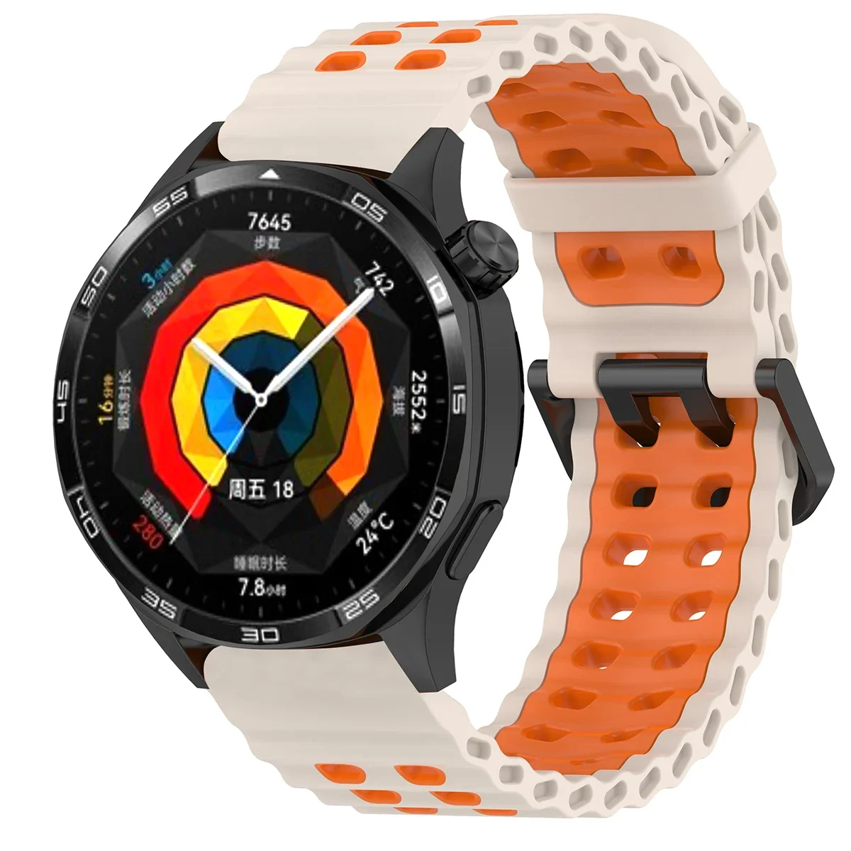 Breathable 22mm Silicone Sports Band