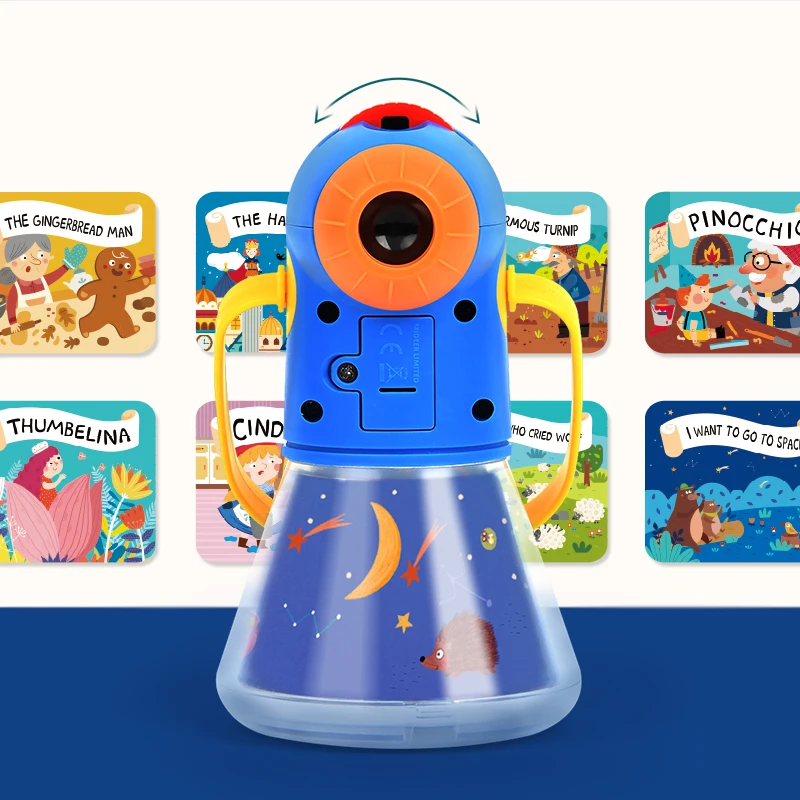Projector Flashlight Toy Sleeping Story Machine Night Light Early Educational Toy Lamp Youpin MiDeer For Childen