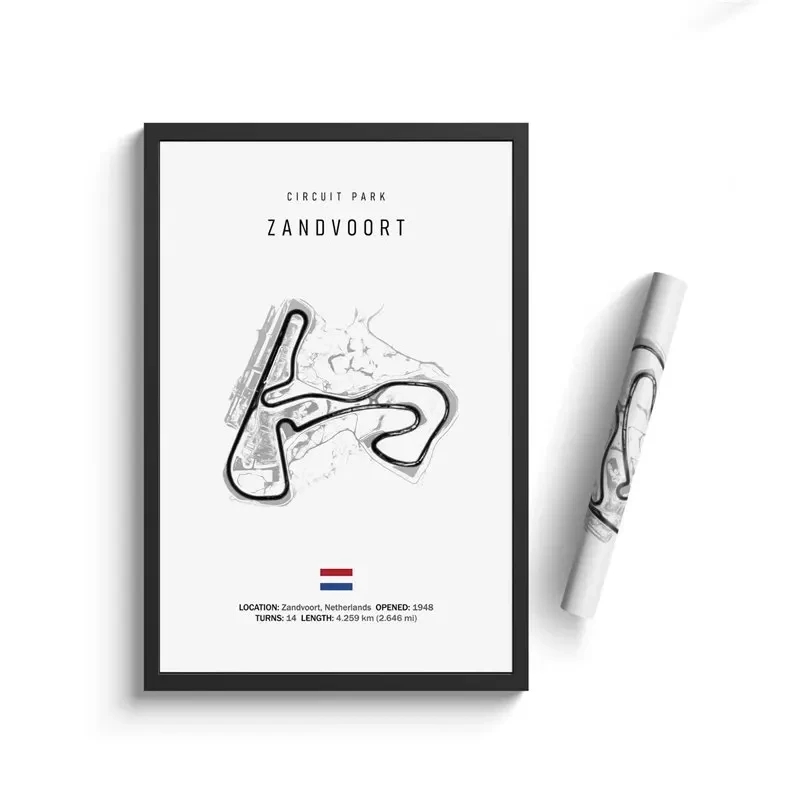 Formula 1 Racing Circuit Canvas Art: Aesthetic Motorsport Wall Decor