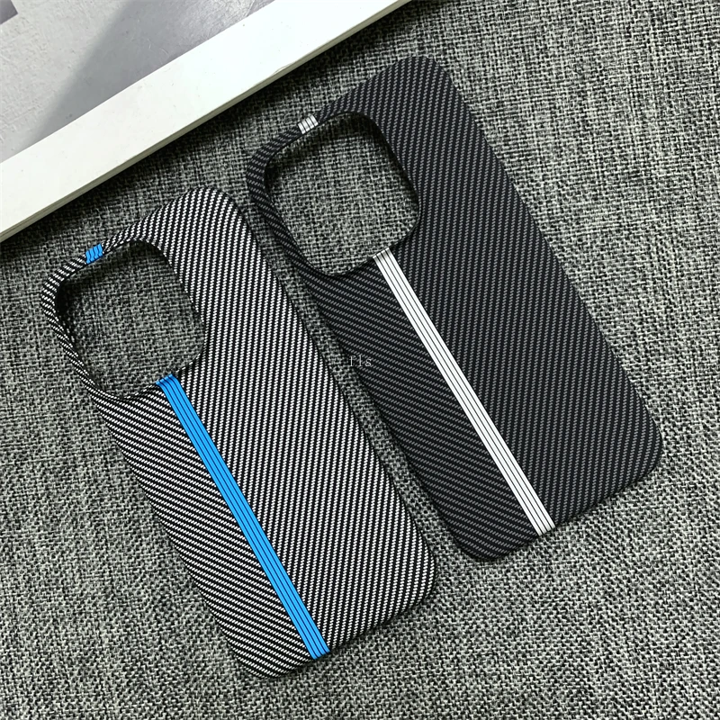 Carbon Fiber Texture Track Pattern Protective Phone Case - Hard PC Back Cover