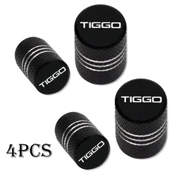 Premium Car Wheel Tire Valve Caps - Set of 4 Waterproof Airdust Covers (TIGGO - 10)