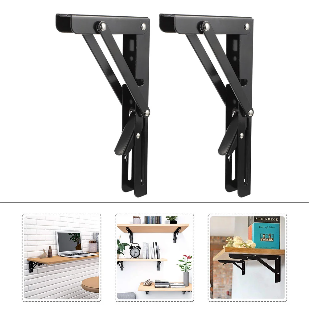 

2 Pcs Universal Wall Hanging Stainless Steel Bracket Microwaves Cold Rolled Shelf Mount