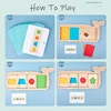 Wooden Montessori Geometry Color Separation Puzzle Toys Matching Games Sensory Training Shape Children Early Education Cognition 4