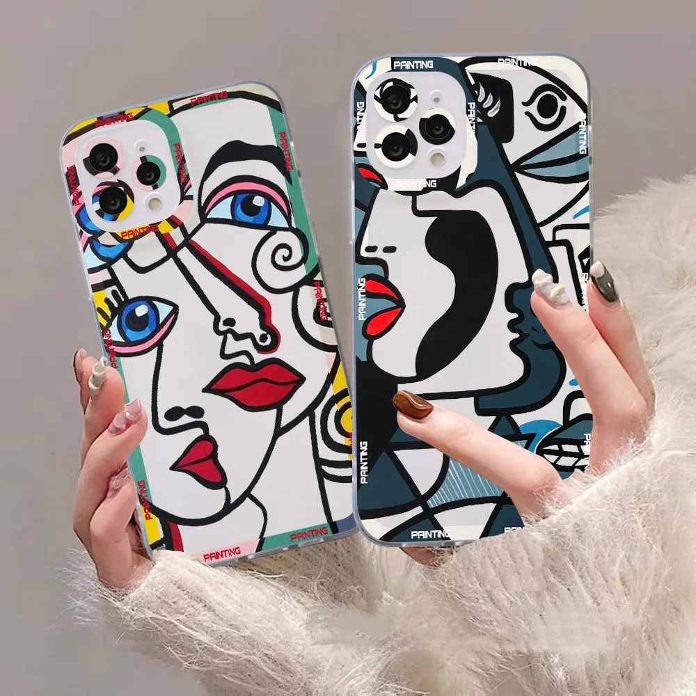 

Picasso Abstract Art Painting Case For Samsung Galaxy A24 A81 A11 A10 A10S A05S A05 A04 A04E A04S A03 A03S A03CORE A02 J7 Cover