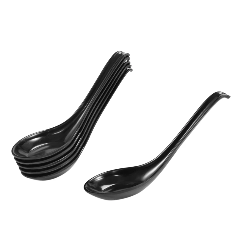 

Soup Spoons,24 Pcs Japanese Style Spoons Creative Rice Spoons Chinese Asian Soup Spoons With Long Handle For Restaurants
