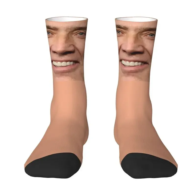 

Nicolas Cage Dress Socks Men's Women's Warm Funny Novelty Funny Meme Crew Socks