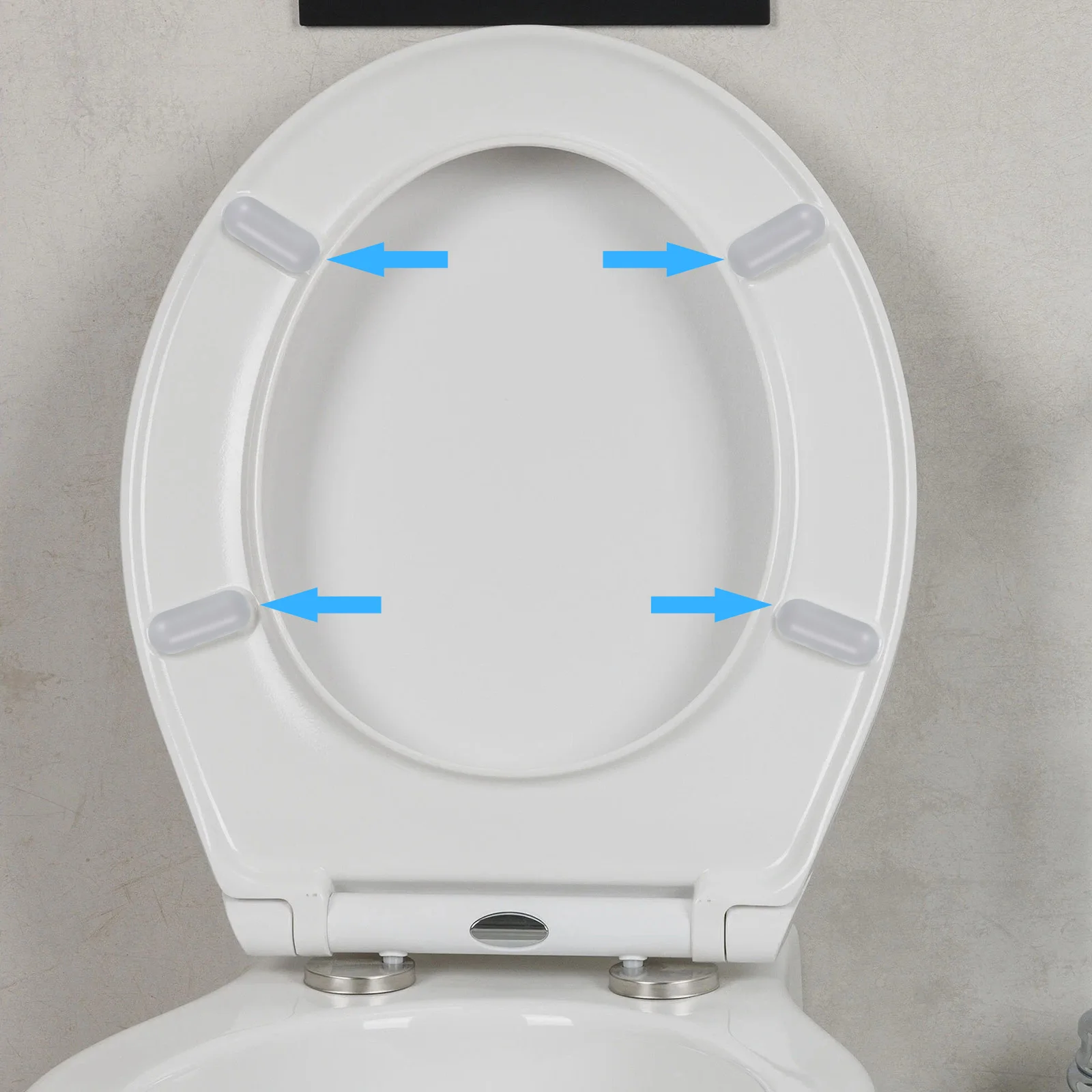 10pcs Toilet Seat Bumper Sprayer Toilet Lid Cushion Pad Seat Pad ers Stop Bumper Lid Bathroom Hardware