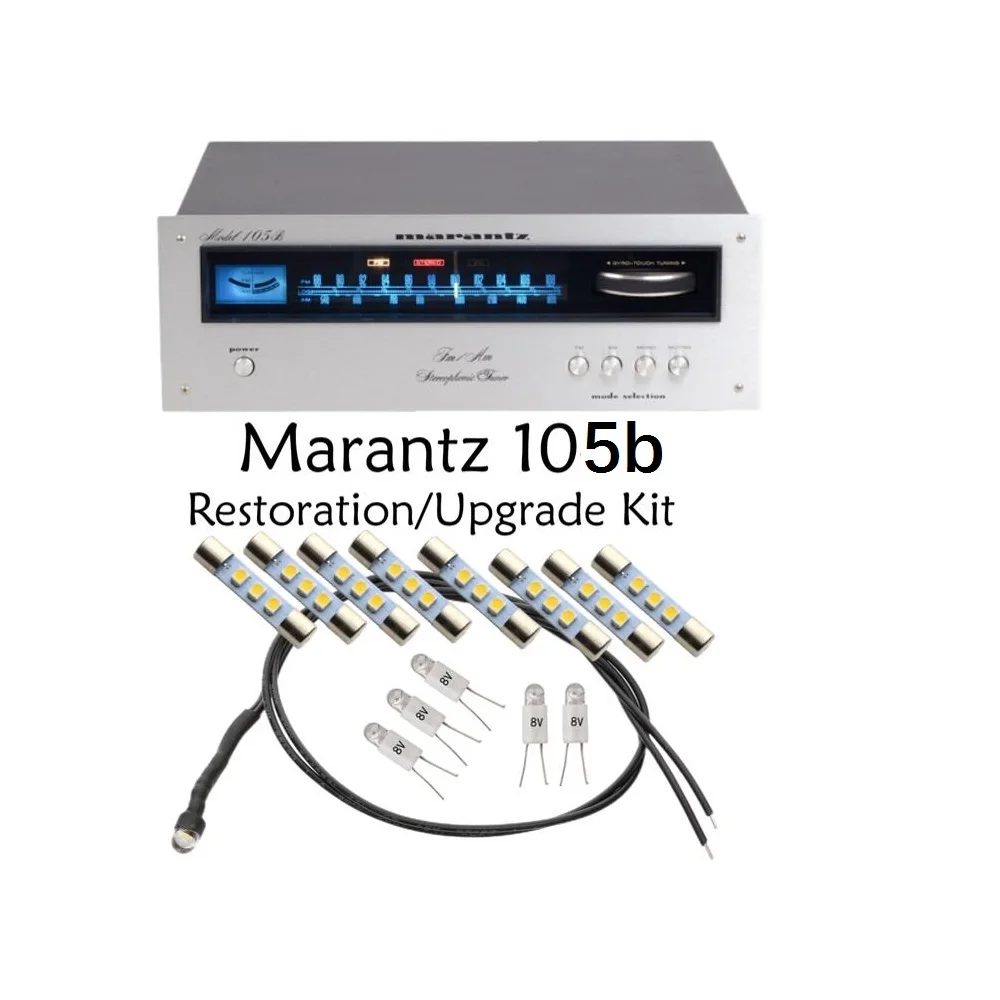 Marantzオーディオステレオ受信機用LEDランプキット、ac8v、104、105b