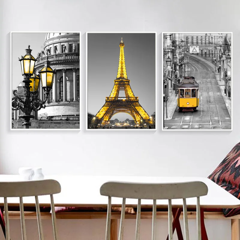 

Nordic Industrial Style Landscape Artwork, Modern Minimalist Home Decor Wall Print Home Decoration