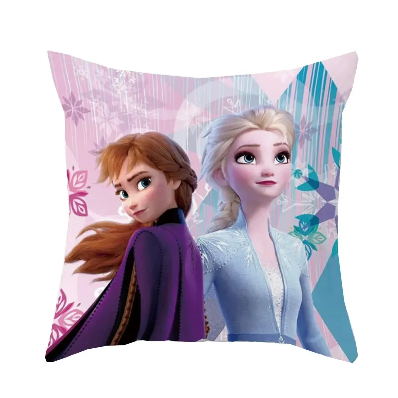 Disney Frozen Elsa Pillow Case Cushion Cover Children Baby Girl Couple Pillow Cover Decorative Pillows Case 40x40 45x45cm 5