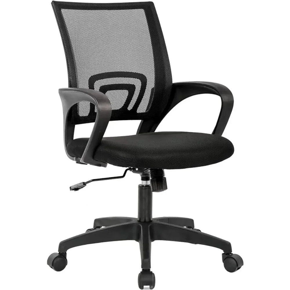 

Home Office Chair Ergonomic Desk Chairs Mesh Computer with Lumbar Support Armrest Rolling Swivel Adjustable Black