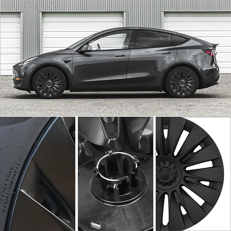 19Inch Hub Cap for Tesla Model Y Accessories 4Pcs/Set Performance Replacement Wheel Cap For Model Y-Wheel Cover