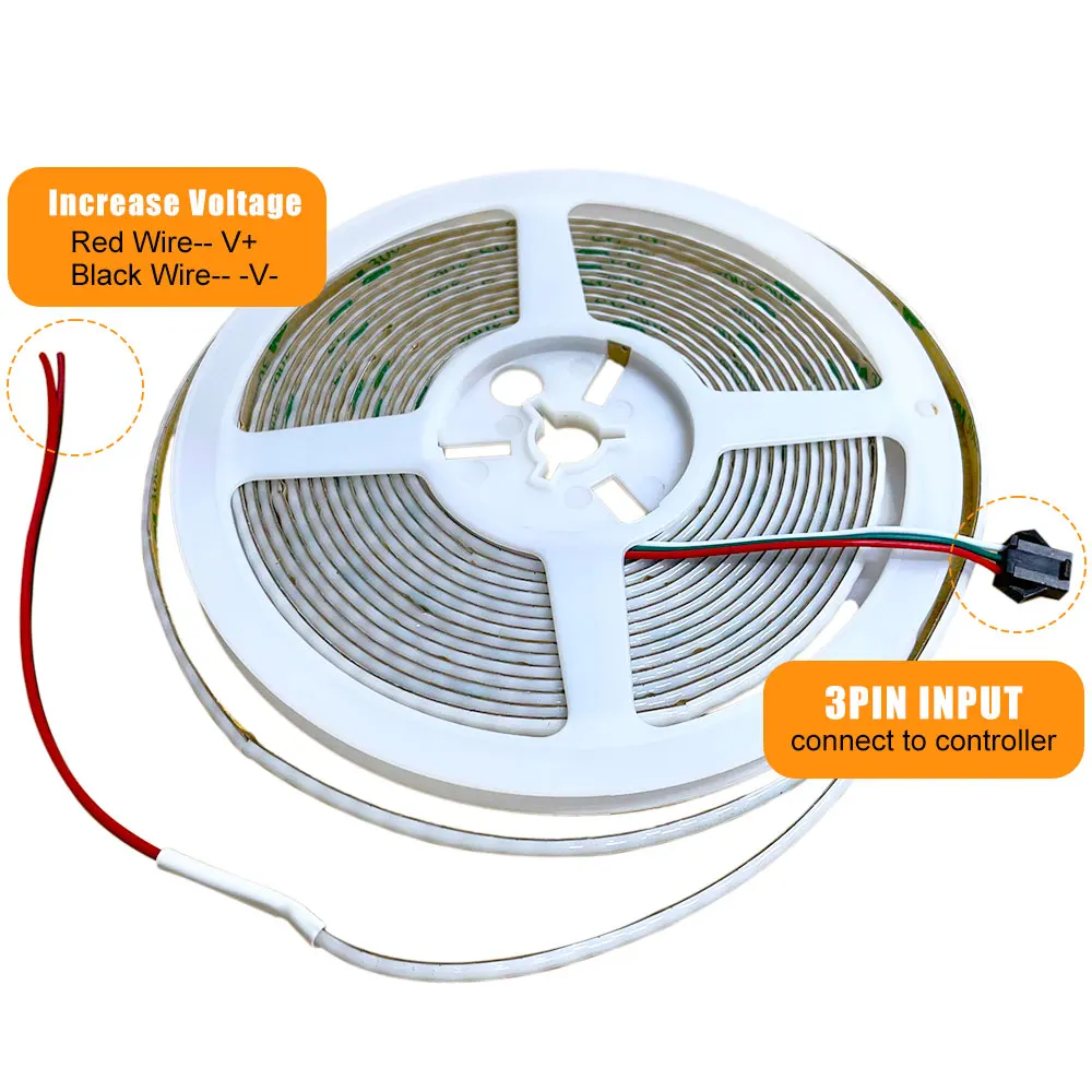 รูปสินค้า LED Strip ยืดหยุ่น RGB ความยาว 5 เมตร ควบคุมง่าย สีสันสดใส