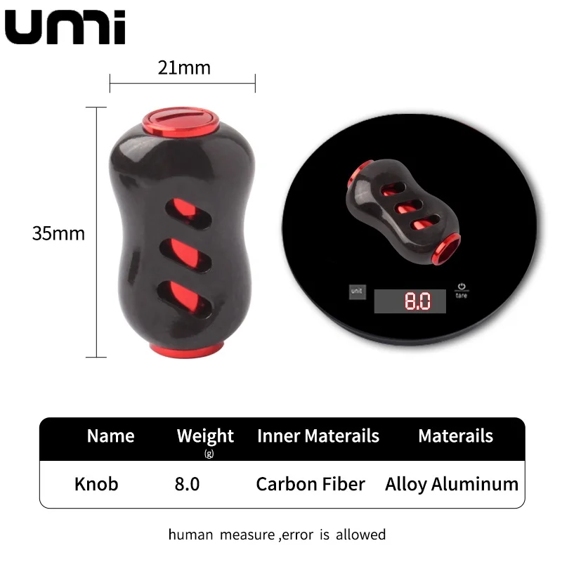 Umi New Fishing Reel Handle Knob Carbon Fiber Shell For Da/Sh Reel ...