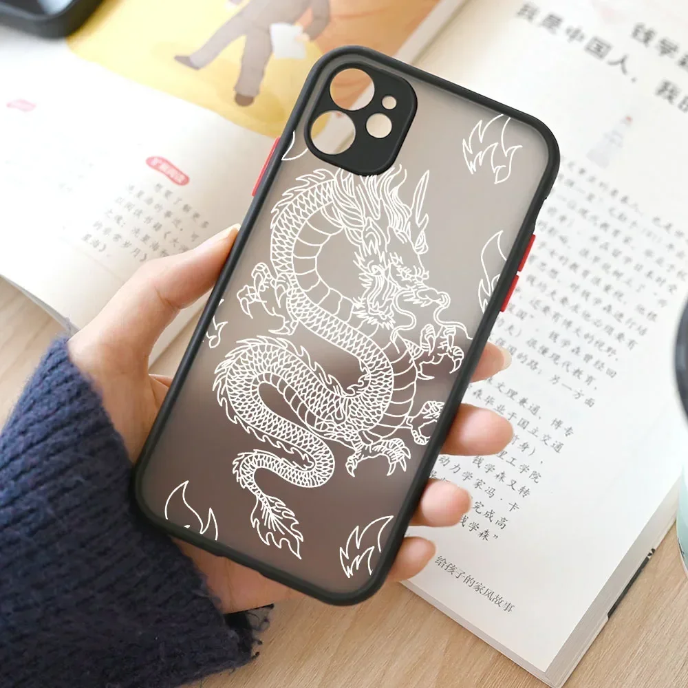Stylish Purple Dragon Pattern Glossy Soft Silicone Phone Case Cover
