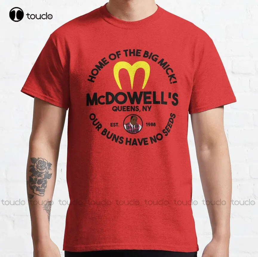 

Mcdowell'S Randy Watson Parody Barber Shop Comedy Movies Classic T-Shirt Girls Shirts Xs-5Xl Streetwear Unisex Christmas Gift