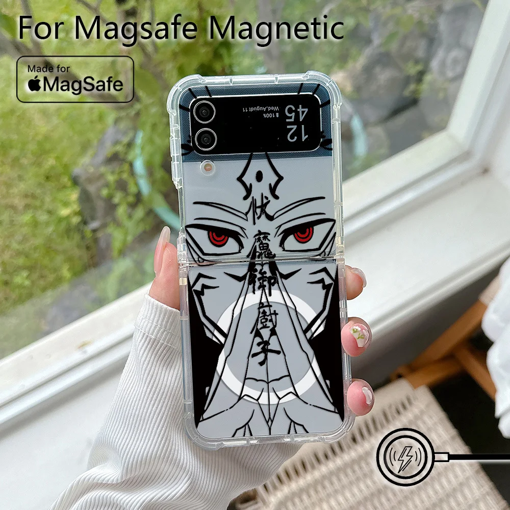 Jujutsu Kaisen Magnetic Transparent Phone Case - Soft Back Cover