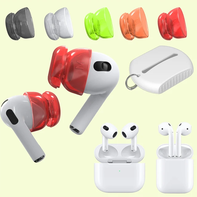 5 Pairs Ear Tips Replacement with Storage Sleeve TPE Earbuds Tips Noise Reduction Earmuffs Set