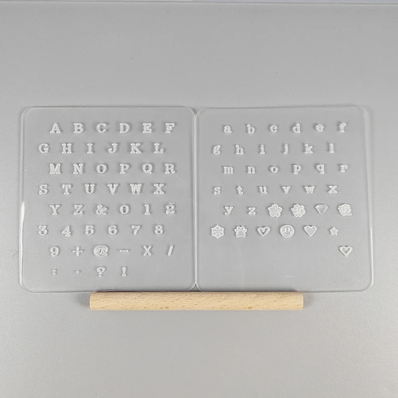 Set of plastic punch alphabet number stamps for leather tools professional leather drilling