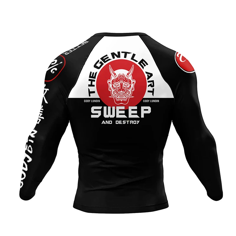 New Boxeo Clothes Jiu Jitsu Rashguard MMA T-shirt+Pant Sets Muay Thai Shorts Men Boxing Brazilian Grappling Rash Guard Sportsuit martial arts uniforms